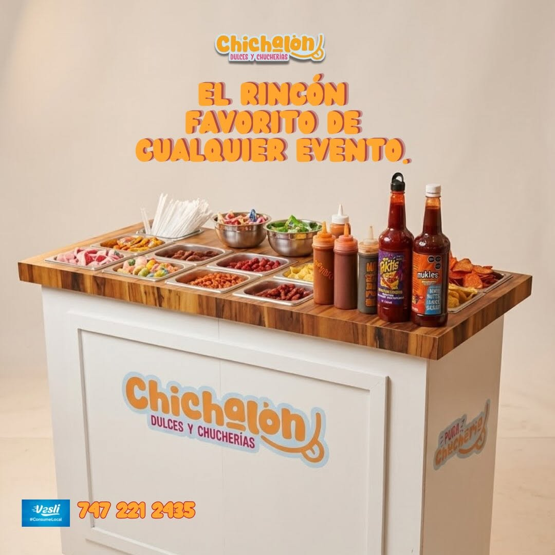 Barra de snacks Chichalón para eventos