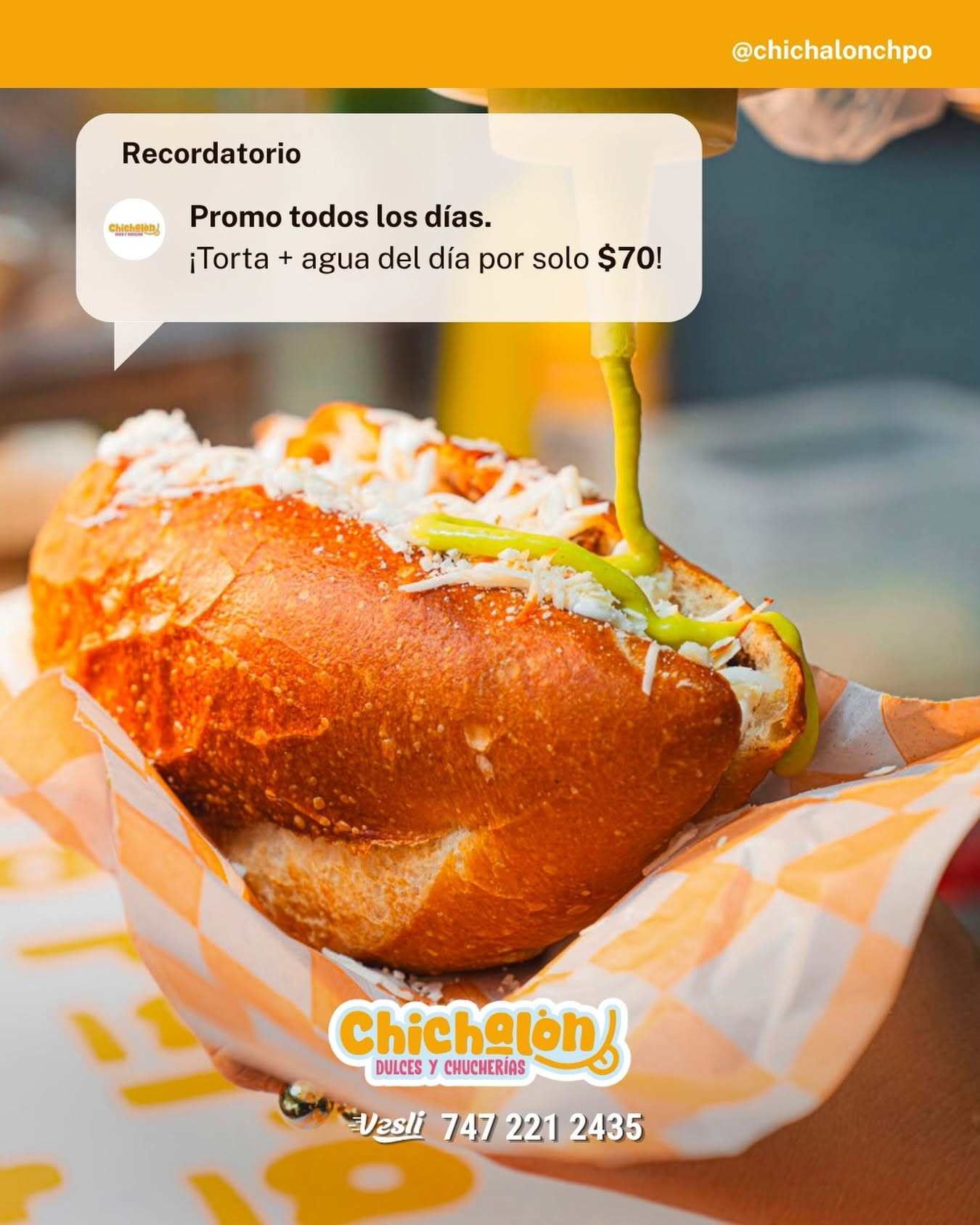 Torta de Chichalón con promoción